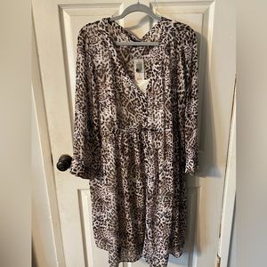 Beautiful never worn (still has the tag) leopard print sheer dress
